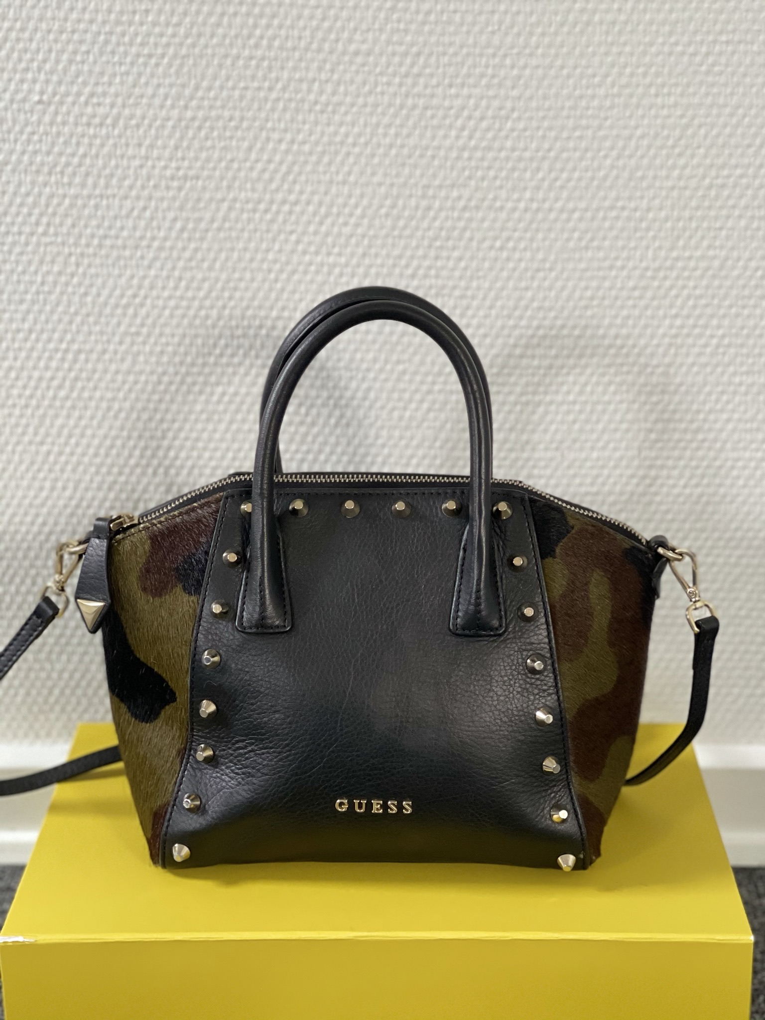 Guess lisa studded mini tote sale