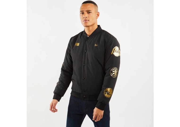 New era nba discount foil print bomber