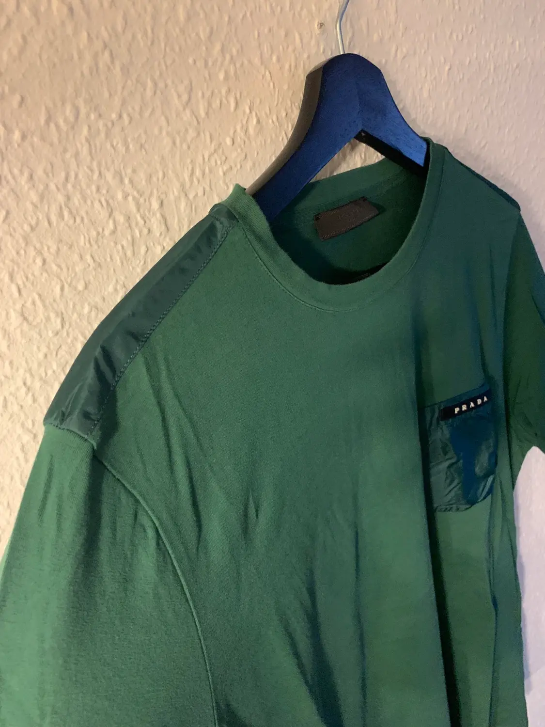 Green prada cheap t shirt