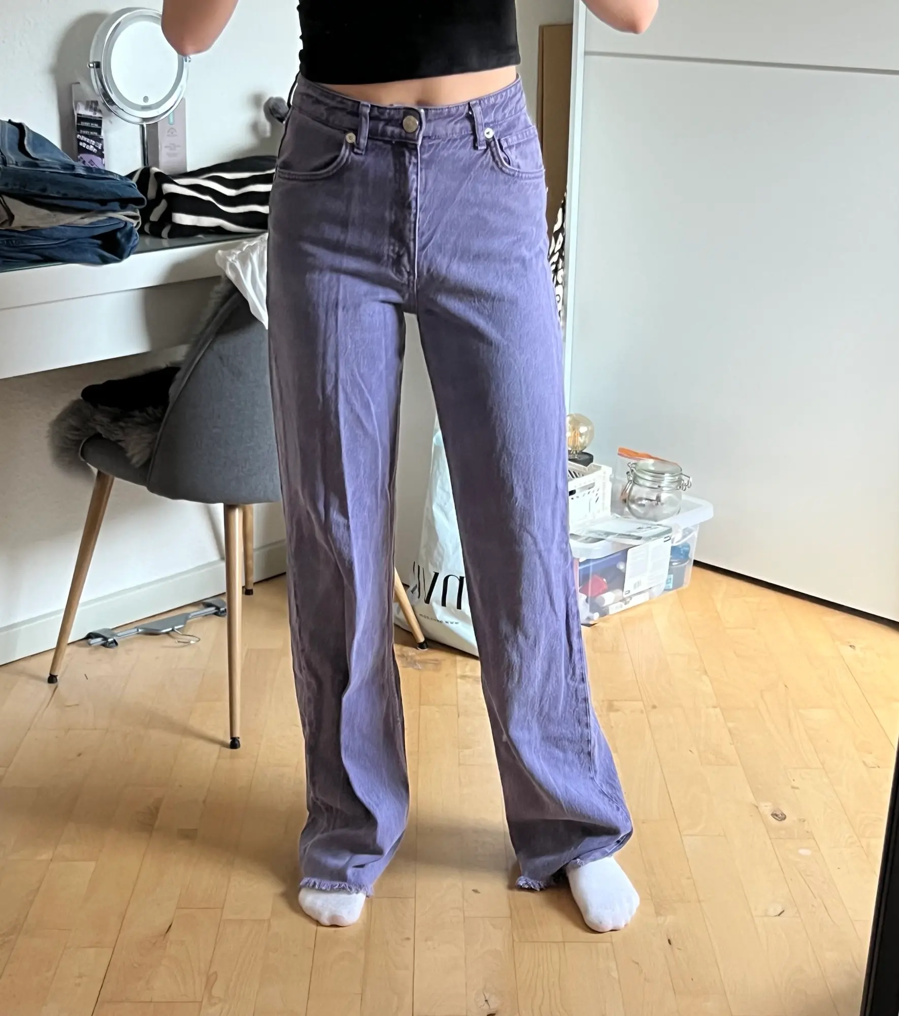Jeans i Lilla til Bukser shorts Zara