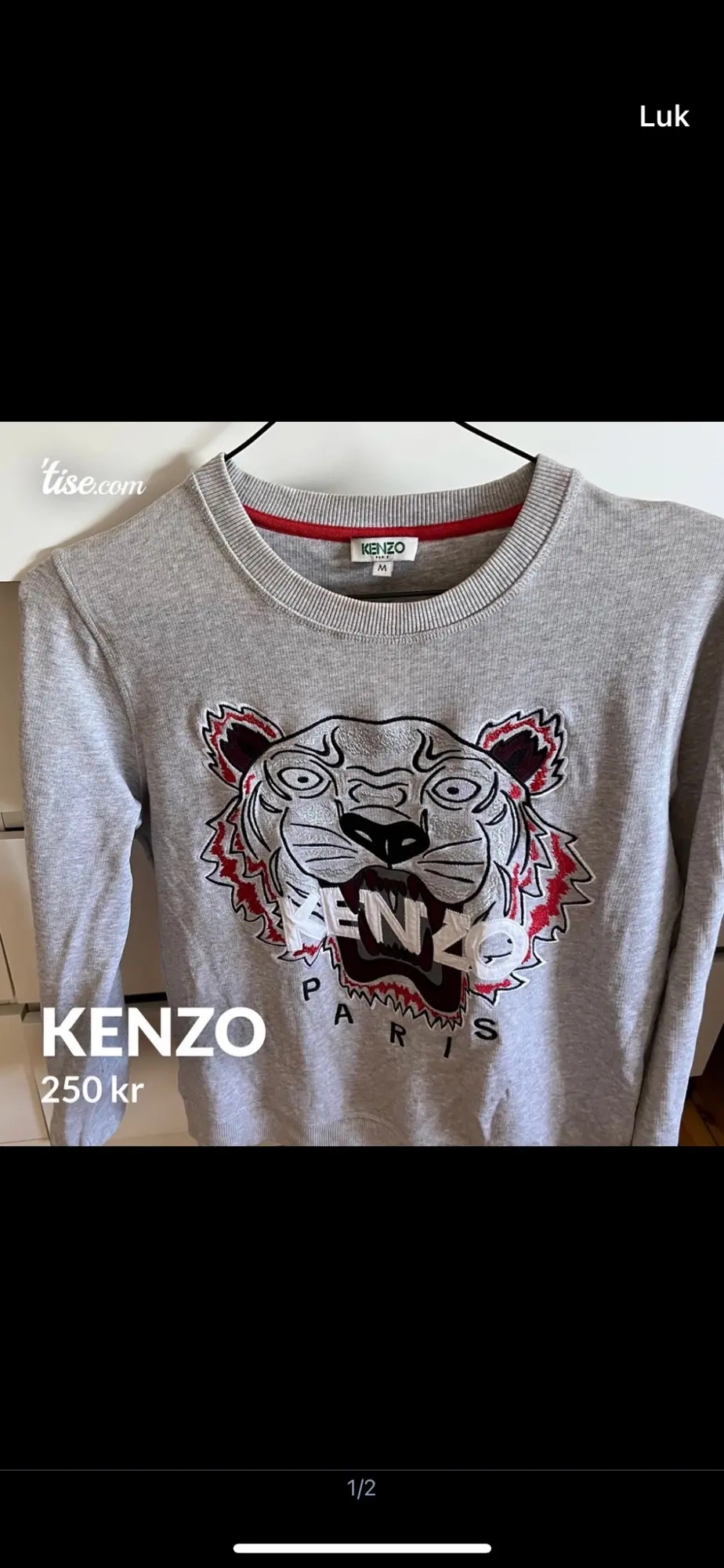 Kenzo clearance sweatshirt grå