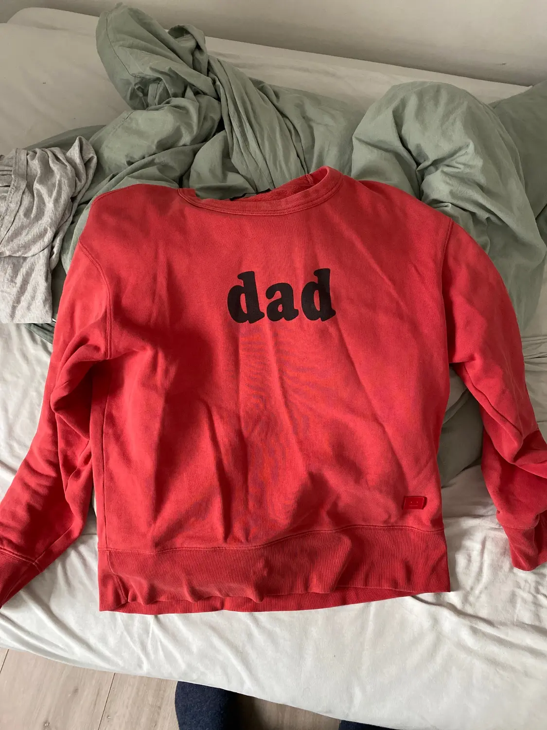 Acne dad sweatshirt sale