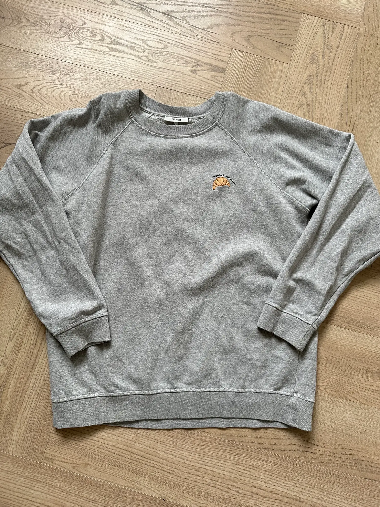 Ganni cheap croissant sweatshirt