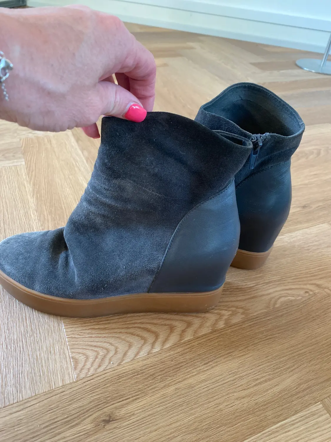 Shoe the bear on sale trish wedge booties